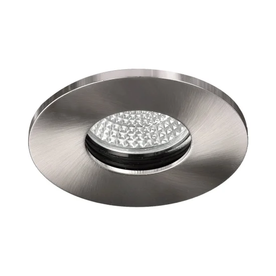 SPOT ENCASTRÉ Ø 8,5 CM GU10 NICKEL SATINÉ IP54