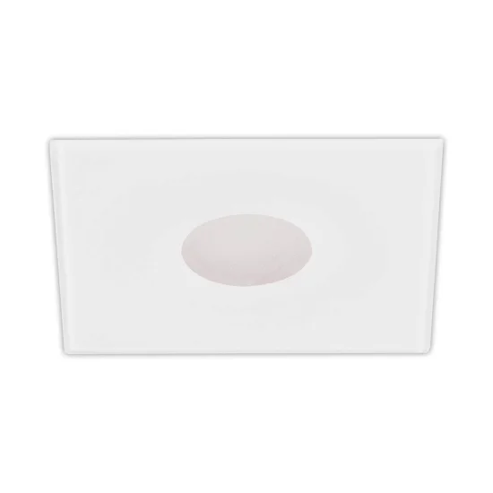 SPOT ENCASTRÉ CARRÉ VERRE AVEUGLE BLANC LUMINOSITÉ IP20