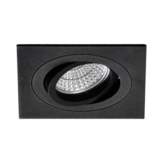 SPOT ENCASTRÉ CARRÉ NOIR GU10 IP20