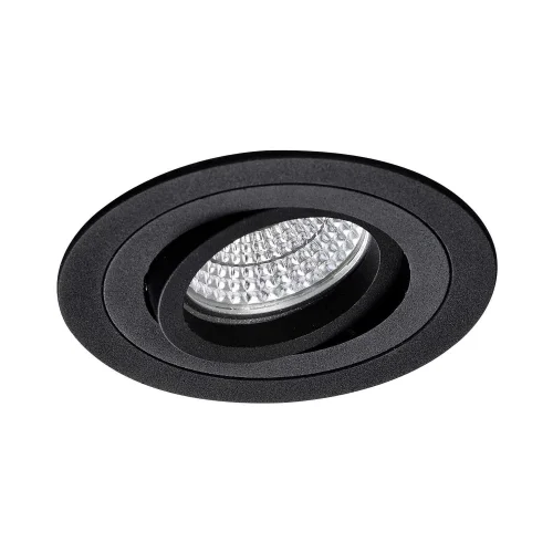 SPOT CIRCULAIRE ENCASTRÉ NOIR GU10 IP20