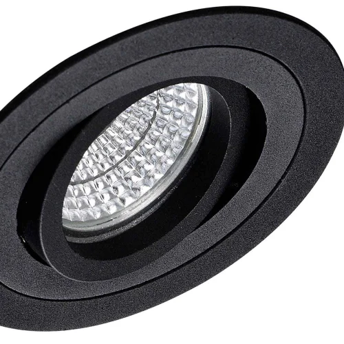 SPOT CIRCULAIRE ENCASTRÉ NOIR GU10 IP20