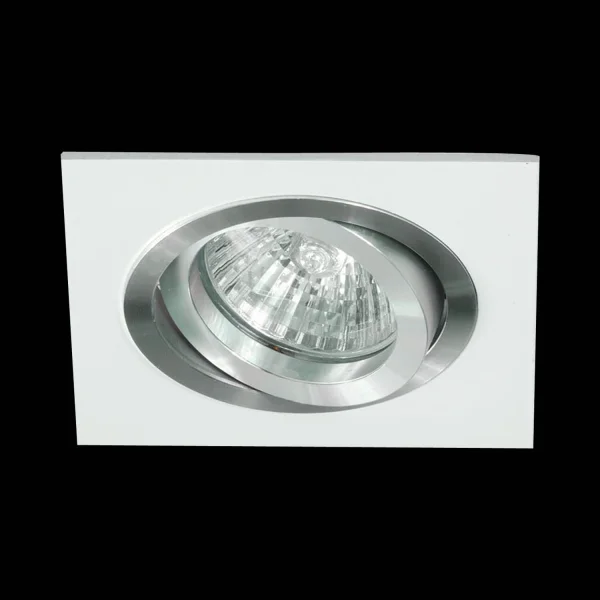 SPOT ENCASTRÉ CARRÉ BLANC-ALUMINIUM GU10 IP20 SPOT ENCASTRÉ CARRÉ BLANC-ALUMINIUM GU10 IP20