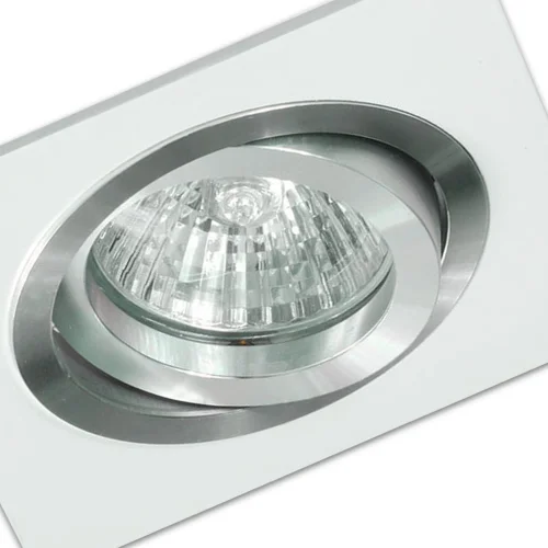 SPOT ENCASTRÉ CARRÉ BLANC-ALUMINIUM GU10 IP20 SPOT ENCASTRÉ CARRÉ BLANC-ALUMINIUM GU10 IP20