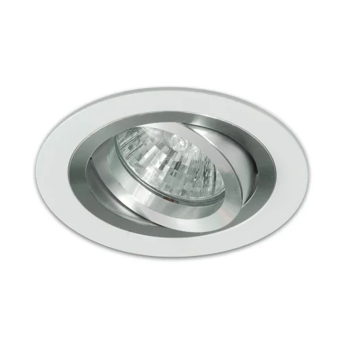 SPOT ENCASTRÉ ROND BLANC-ALUMINIUM GU10 IP20