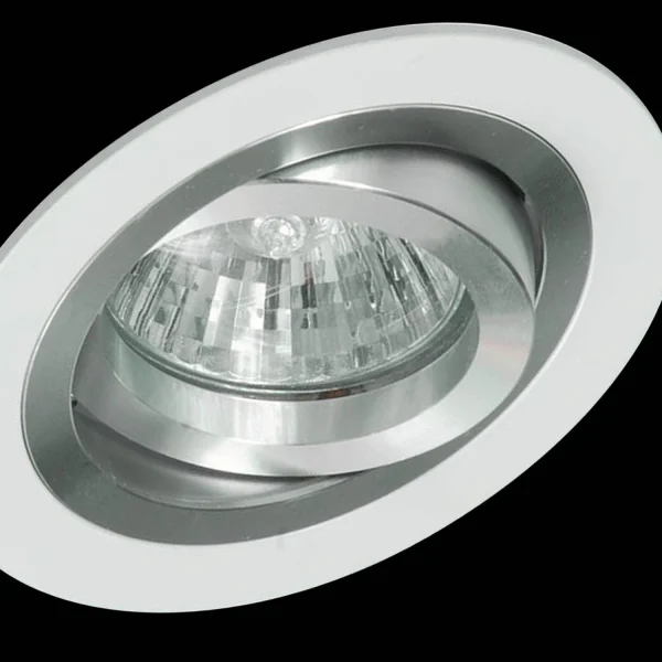 SPOT ENCASTRÉ ROND BLANC-ALUMINIUM GU10 IP20