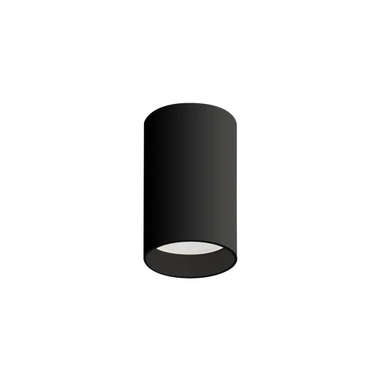 PROJECTEUR DE SURFACE CYLINDRE 8 CM GU10 NOIR