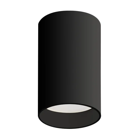 PROJECTEUR DE SURFACE CYLINDRE 8 CM GU10 NOIR 2