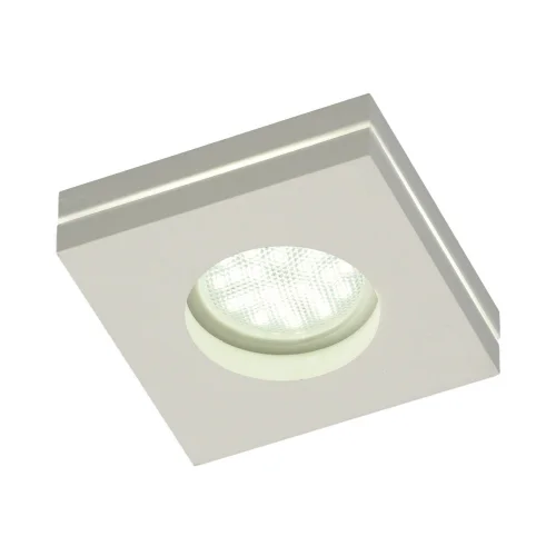 LAMPE ENCASTRÉE USINÉE AVEC LUMIÈRE LATÉRALE CARRÉ BLANC GU10