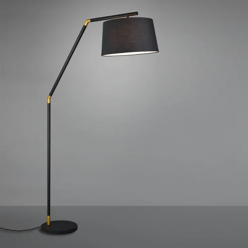 LAMPADAIRE EN MÉTAL NOIR E27 OLENA