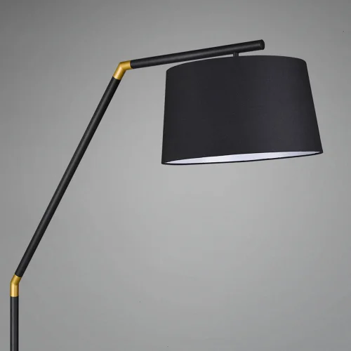 LAMPADAIRE EN MÉTAL NOIR E27 OLENA