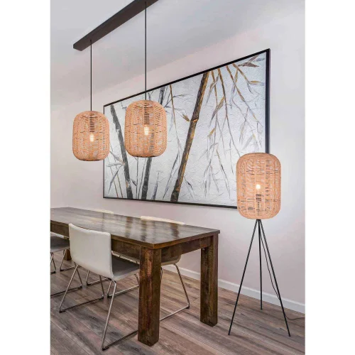 SUSPENSION 2 LUMIÈRES Ø35 CM SISAL E27 OLAV SUSPENSION 2 LUMIÈRES Ø35 CM SISAL E27 OLAV