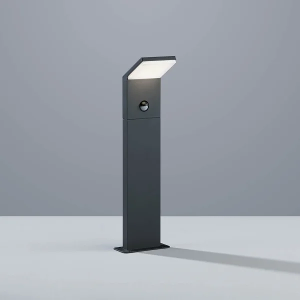 BALISE EXTÉRIEURE À LED 9 W 3000K ANTHRACITE AVEC CAPTEUR IP54 50 CM CROCUS