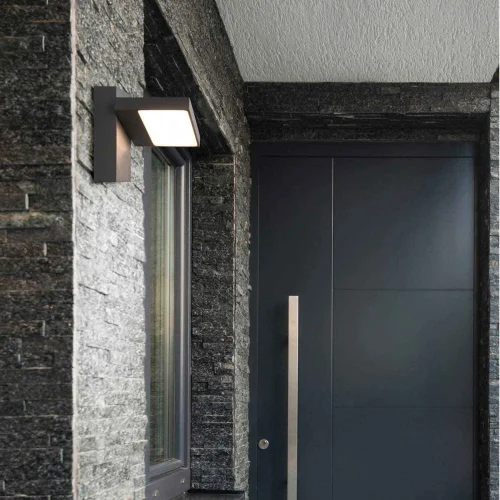 APLIQUE EXTERIOR LED 8 W 3000K ANTRACITA IP54 BROMELIA