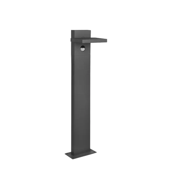 BALIZA EXTERIOR LED 8 W 3000K ANTRACITA C/SENSOR IP54 50 CM BROMELIA 2