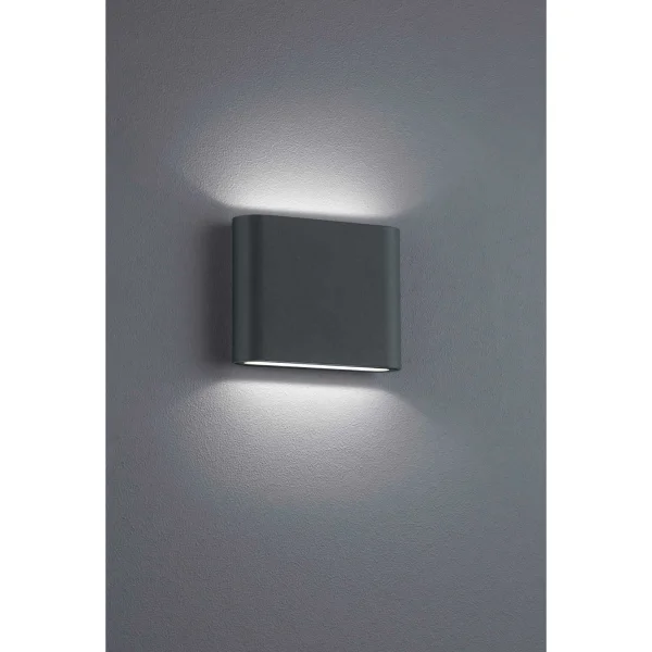 APLIQUE EXTERIOR LED TUERIS 2x2,5 W 3000K ANTRACITA