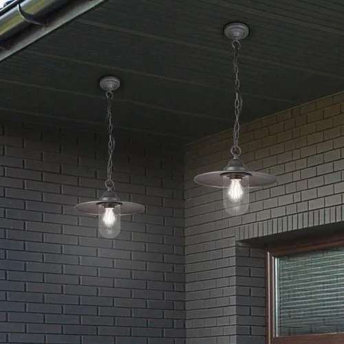 LÁMPARA COLGANTE EXTERIOR E27 IP44 ANTRACITA TULSI LÁMPARA COLGANTE EXTERIOR E27 IP44 ANTRACITA TULSI