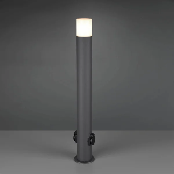 BALIZA KIAMA ANTRACITA CON TOMA DE CORRIENTE