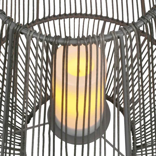 FAROL DE EXTERIOR SMD LED 2 W SOLAR 51 CM NEGRO RIVER