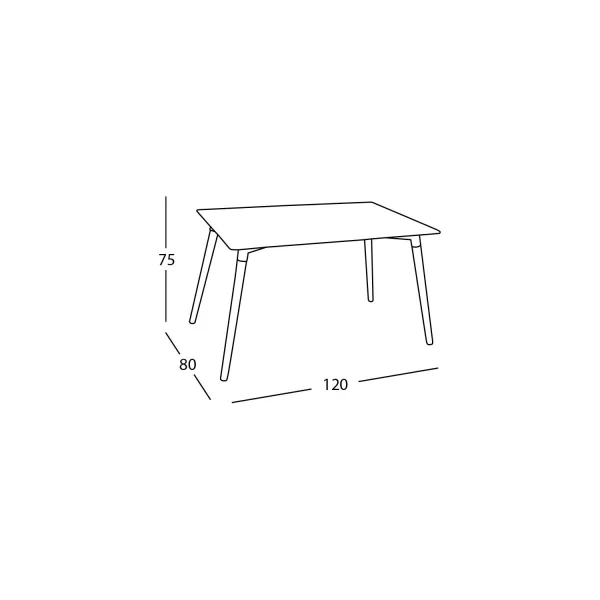 TABLE VIKING GRISE/ABEILLE