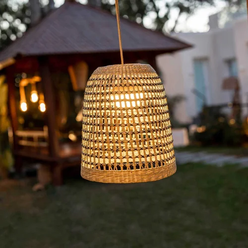 LÁMPARA COLGANTE EXTERIOR SIN CABLE POSITANO 35 BATTERY HANG