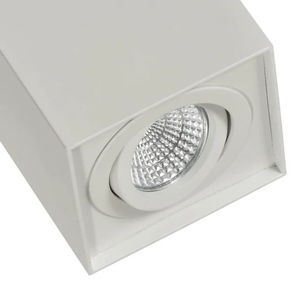 SPOT À SURFACE INCLINABLE BLANC GU10 CARRÉ