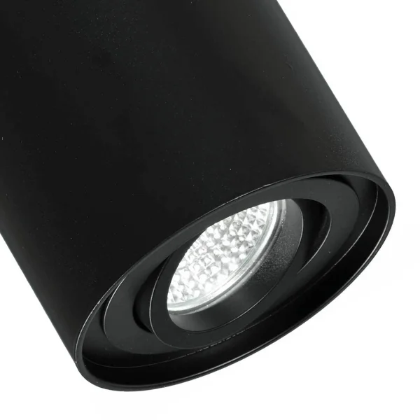 FOCO DE SUPERFICIE BASCULANTE NEGRO GU10 REDONDO FOCO DE SUPERFICIE BASCULANTE NEGRO GU10 REDONDO