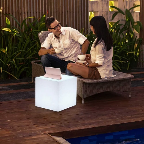 LAMPE EXTÉRIEURE CUBY 45 CÂBLE LUMIÈRE FROIDE