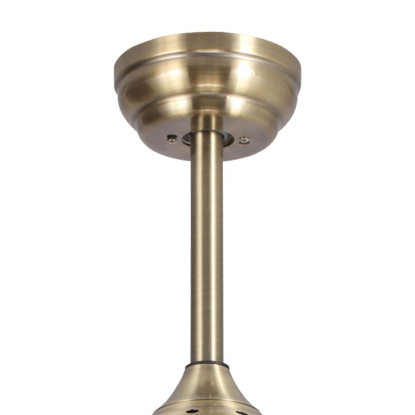 VENTILATEUR DE PLAFOND À LED RICHMOND EN CUIR RÉGLABLE PLIABLE