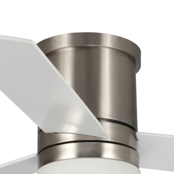 VENTILATEUR DE PLAFOND 18 W RÉGLABLE NICKEL SATINE NAYSA VENTILATEUR DE PLAFOND 18 W RÉGLABLE NICKEL SATINE NAYSA