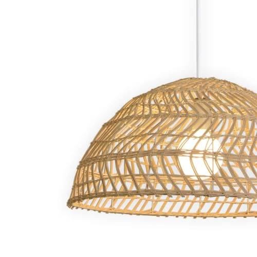SUSPENSION EN ROTIN GRAND E27 WIKOLIA