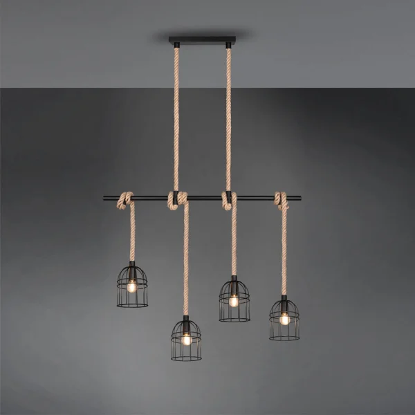 LAMPE DE PLAFOND 4 LUMIÈRES 4 LUCES E14 150 CM NAKIA