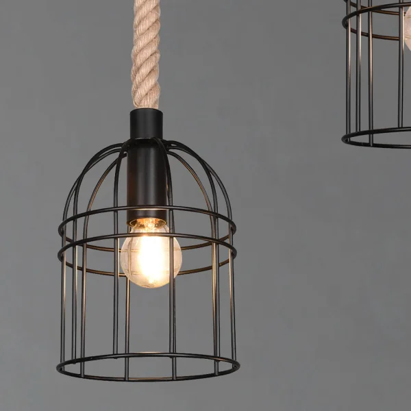 LAMPE DE PLAFOND 4 LUMIÈRES 4 LUCES E14 150 CM NAKIA