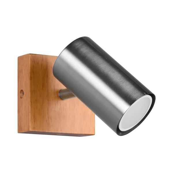 SPOT GRAFTON 1 LUMIÈRE BRUN CLAIR NICKEL MAT