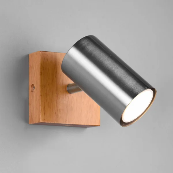 SPOT GRAFTON 1 LUMIÈRE BRUN CLAIR NICKEL MAT