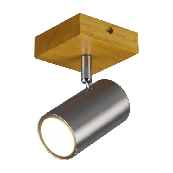 SPOT GRAFTON 1 LUMIÈRE BRUN CLAIR NICKEL MAT