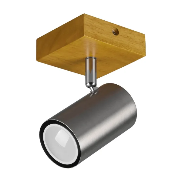 SPOT GRAFTON 1 LUMIÈRE BRUN CLAIR NICKEL MAT