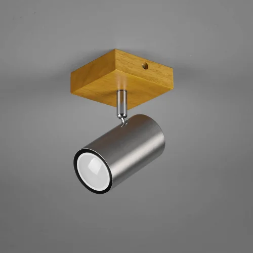 SPOT GRAFTON 1 LUMIÈRE BRUN CLAIR NICKEL MAT