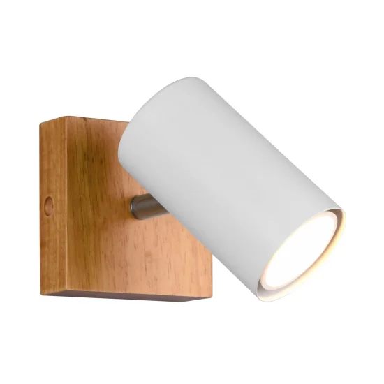 SPOT GRAFTON 1 LUMIÈRE MARRON CLAIR BLANC