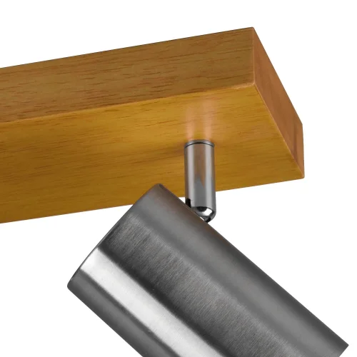 SPOT GRAFTON 2 LUMIÈRES MARRON CLAIR NICKEL MAT SPOT GRAFTON 2 LUMIÈRES MARRON CLAIR NICKEL MAT