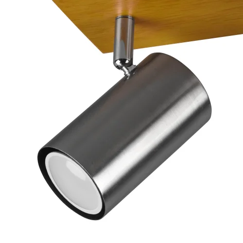 SPOT GRAFTON 2 LUMIÈRES MARRON CLAIR NICKEL MAT SPOT GRAFTON 2 LUMIÈRES MARRON CLAIR NICKEL MAT