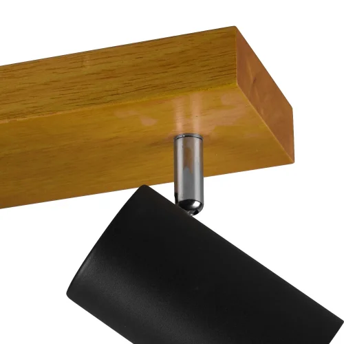 SPOT GRAFTON 2 LUMIÈRES MARRON CLAIR NOIR