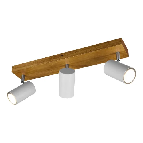 FOCO GRAFTON DE 3 LUCES MARRÓN CLARO BLANCO FOCO GRAFTON DE 3 LUCES MARRÓN CLARO BLANCO