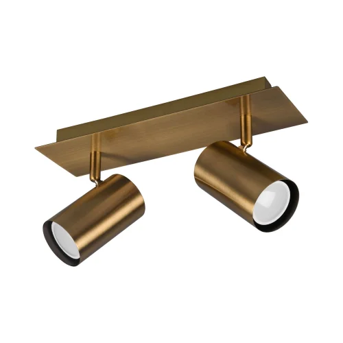 FOCO GRAFTON DE 2 LUCES LATÓN ANTIGUO