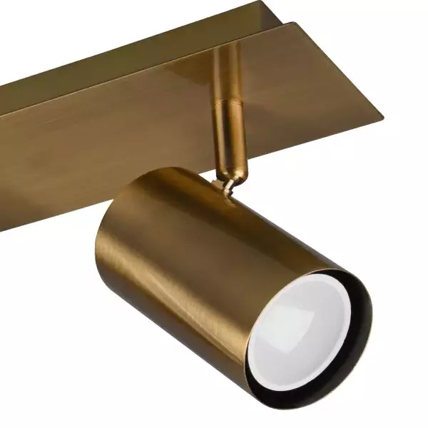 Spot Grafton 3 lumières laiton antique Lúzete