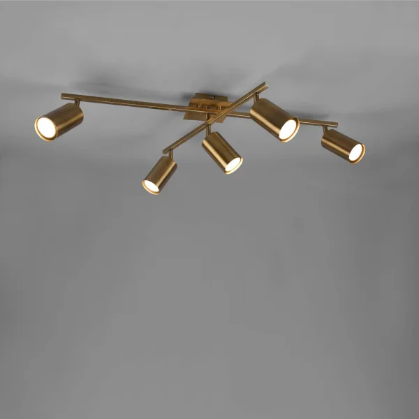 PLAFÓN DE TECHO GRAFTON LATÓN ANTIGUO