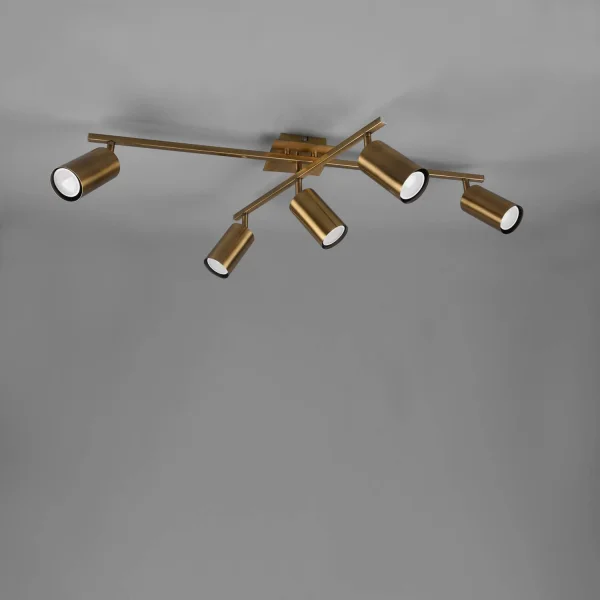 PLAFÓN DE TECHO GRAFTON LATÓN ANTIGUO