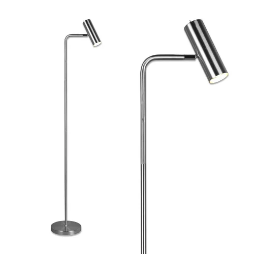 LÁMPARA DE PIE GRAFTON NÍQUEL MATE