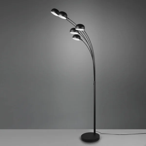 LAMPADAIRE 5 LUMIÈRES NOIR E14 JULIANA LAMPADAIRE 5 LUMIÈRES NOIR E14 JULIANA