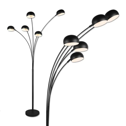 LAMPADAIRE 5 LUMIÈRES NOIR E14 JULIANA LAMPADAIRE 5 LUMIÈRES NOIR E14 JULIANA