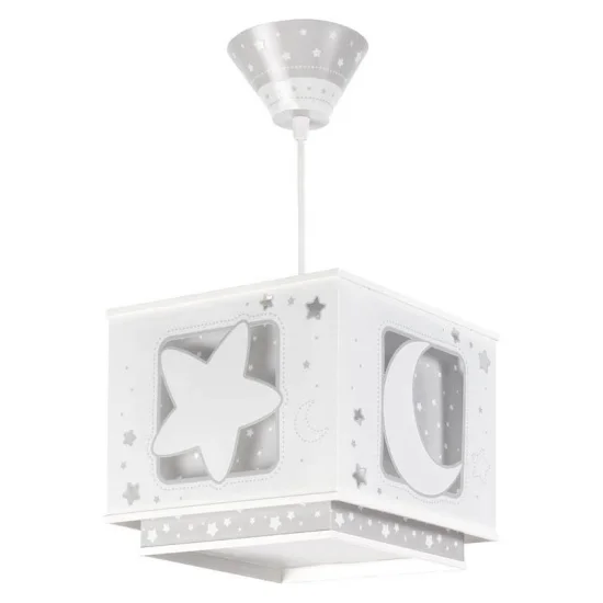 Décorez leur chambre avec une lampe pour enfants en forme de lune grise | Lúzete 2